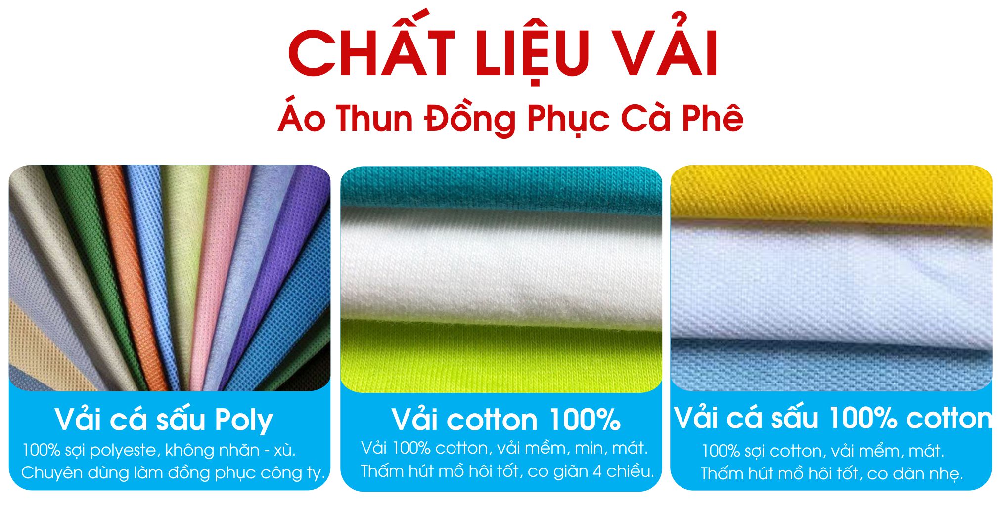 chất liệu vài may áo đồng phục coffee