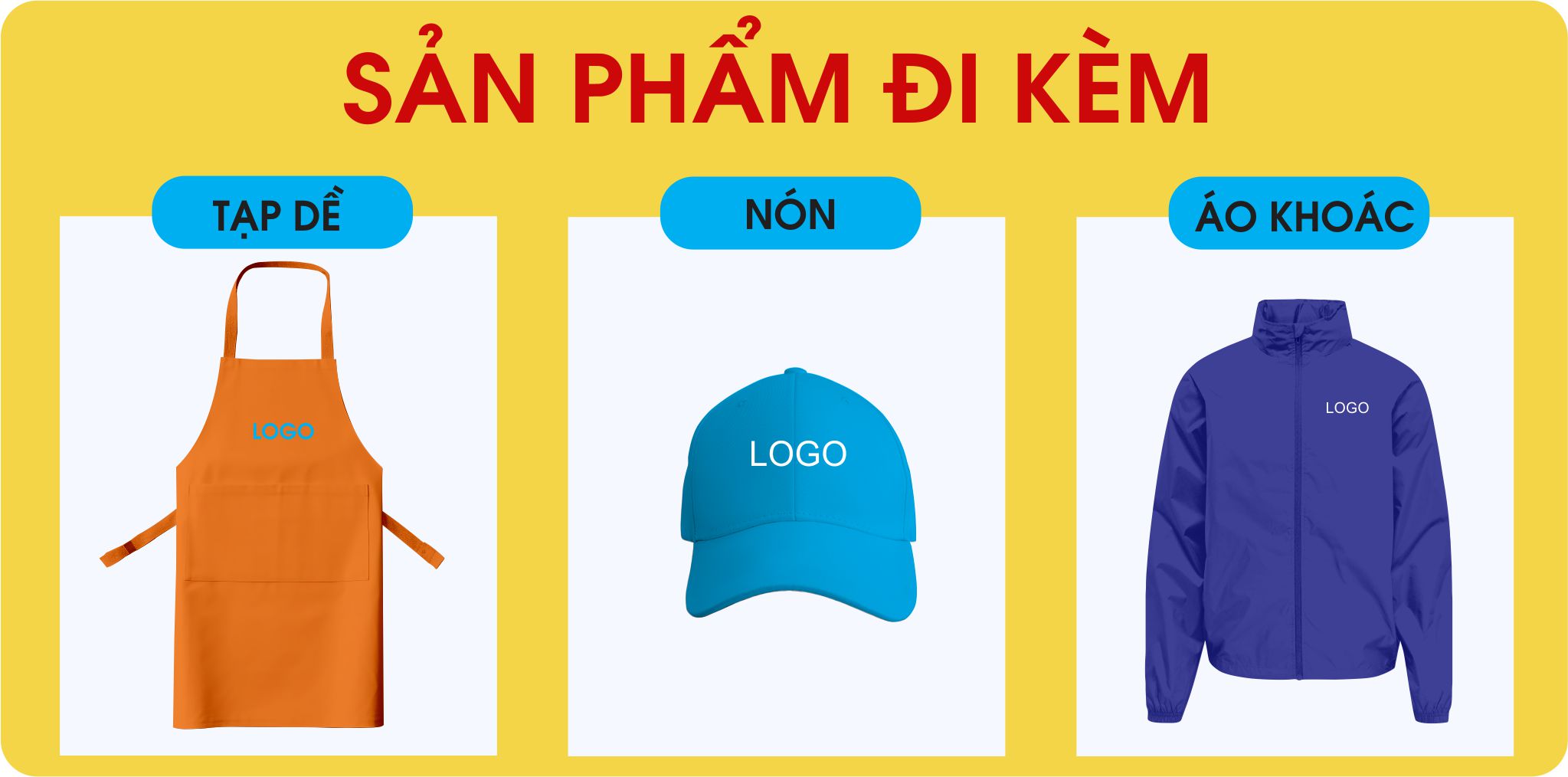 Sản phẩm đi kèm áo thun đồng phục