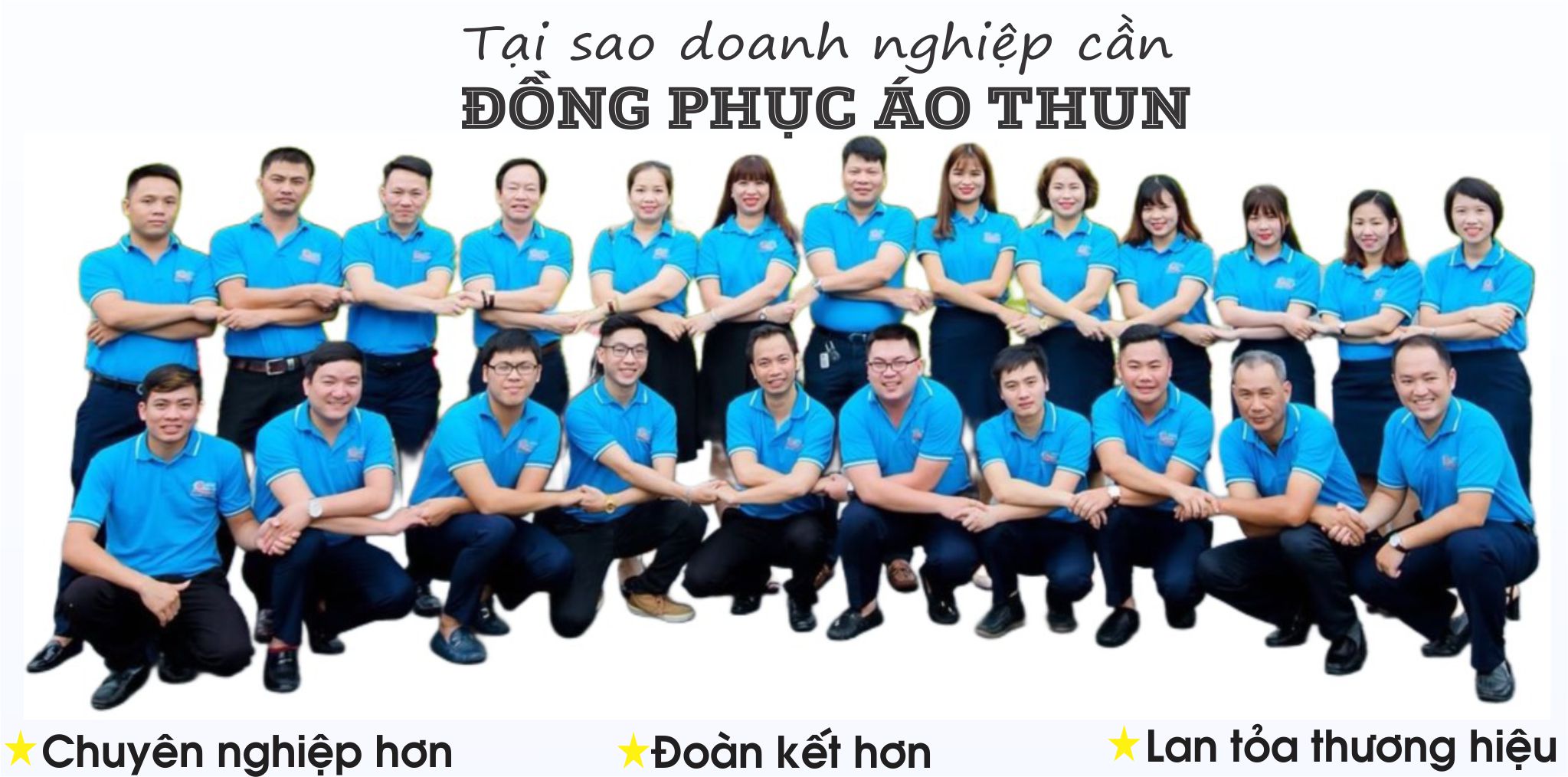 Tại sao nên đặt may áo thun đồng phục có cổ