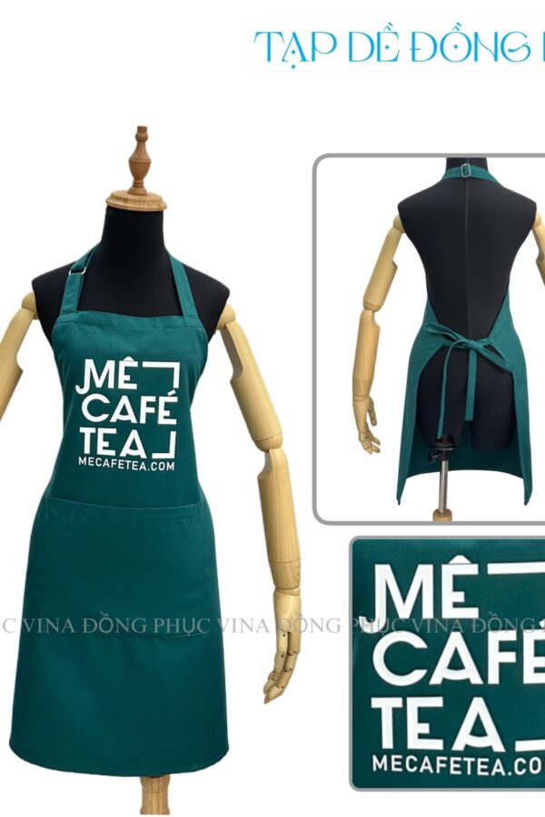 Tạp dề cafe Mê Cafe Tea