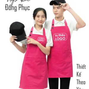 Tạp dề đồng phục in logo thiết kế theo yêu cầu