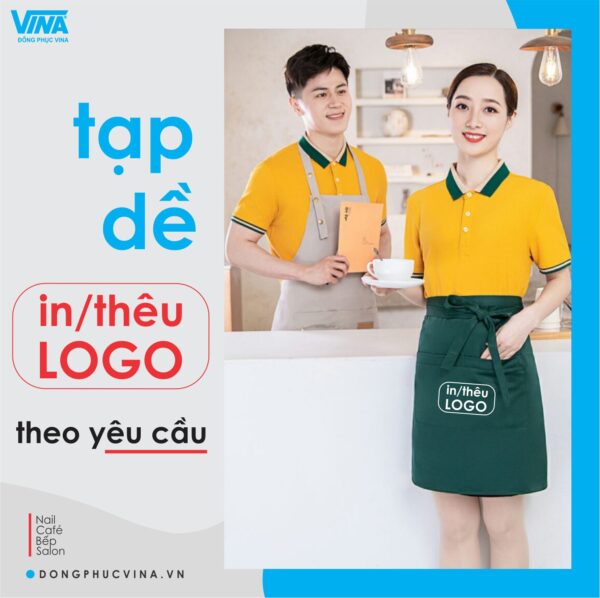 Tạp dề in logo theo yêu cầu