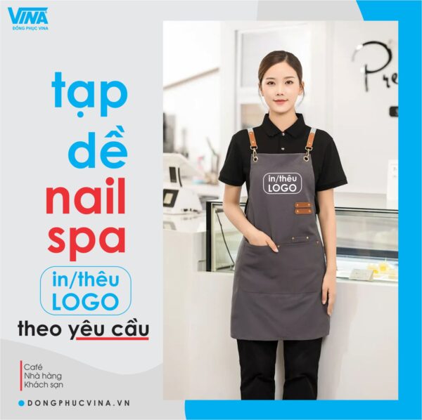 Tạp dề nail spa