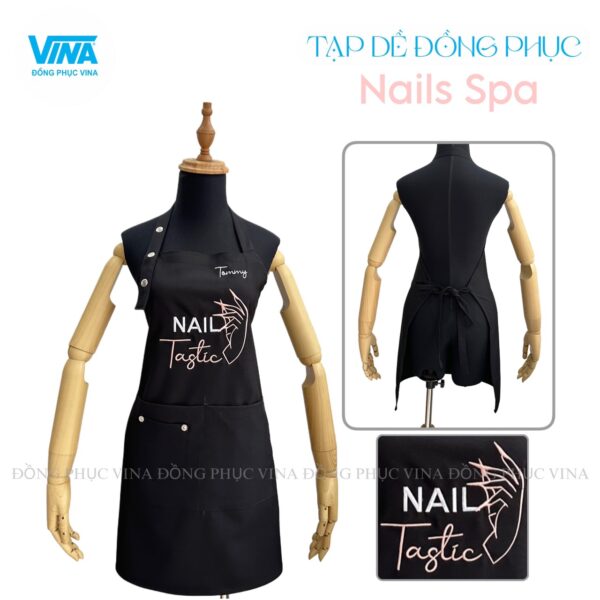 Tạp dề nails tastic