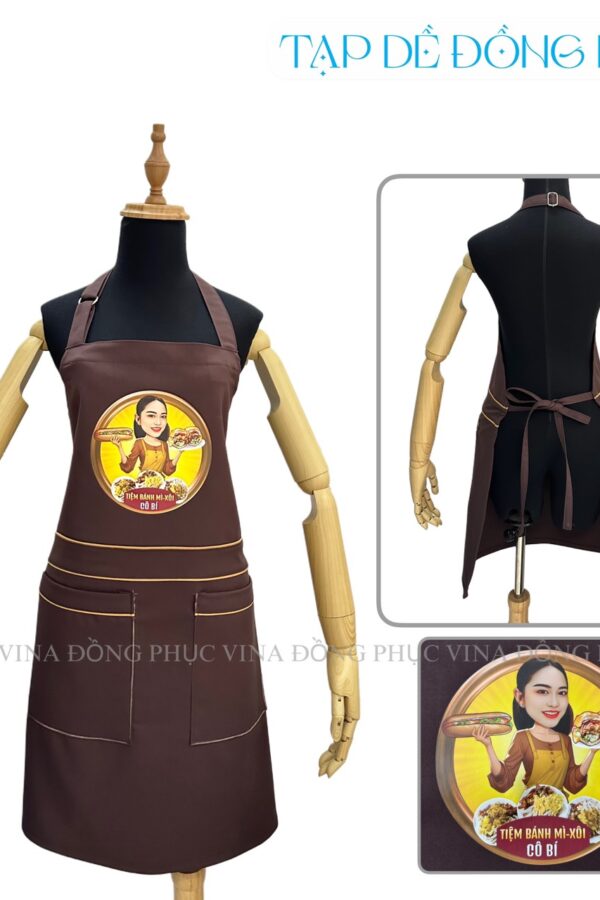 Tạp dề quán ăn Cô Bi