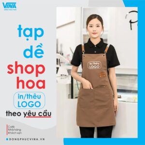 Tạp dề shop hoa