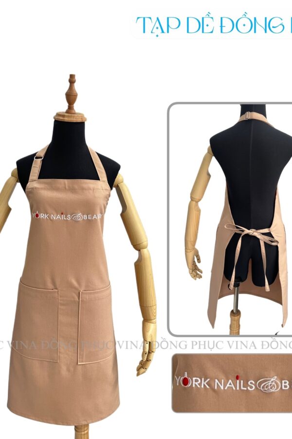 Tạp dề York Nails Beauty màu Be