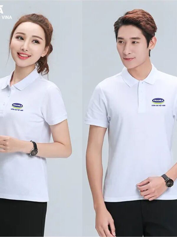 Áo thun đồng phục cty sữa Vinamilk