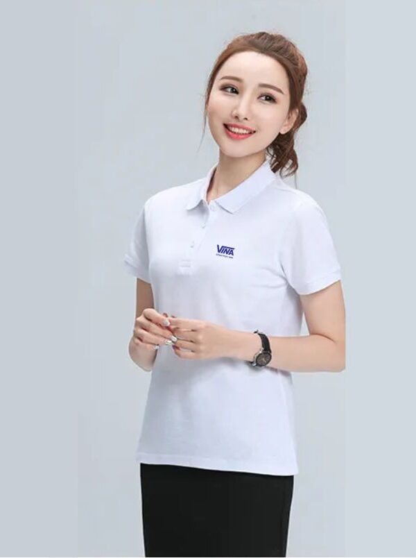 Áo thun đồng phục Nữ màu trắng