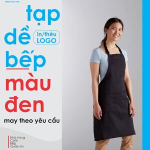 Tạp dề bếp màu đen