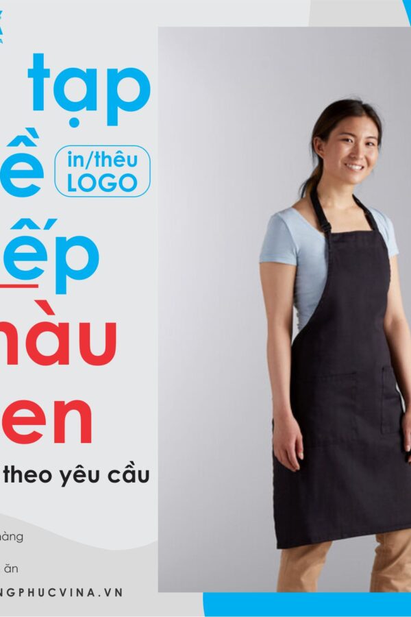 Tạp dề bếp màu đen