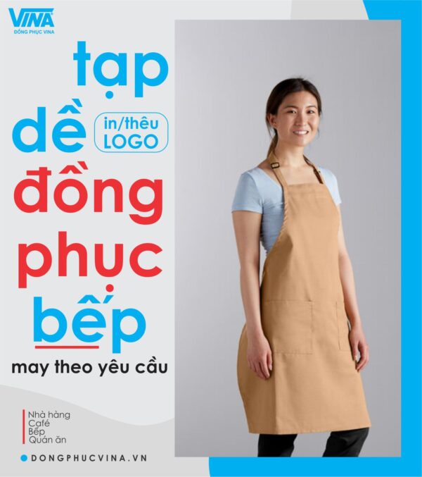 Tạp dề đồng phục bếp