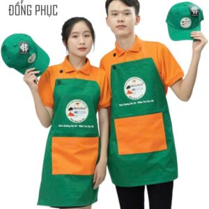 Tạp dề đồng phục giá rẻ vải Kaki