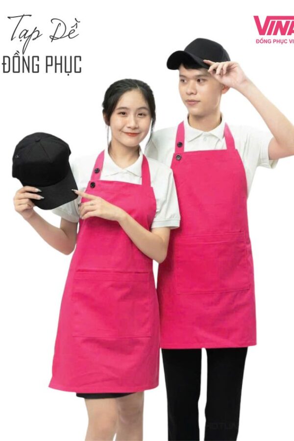 Tạp dề đồng phục giá sỉ vải kaki