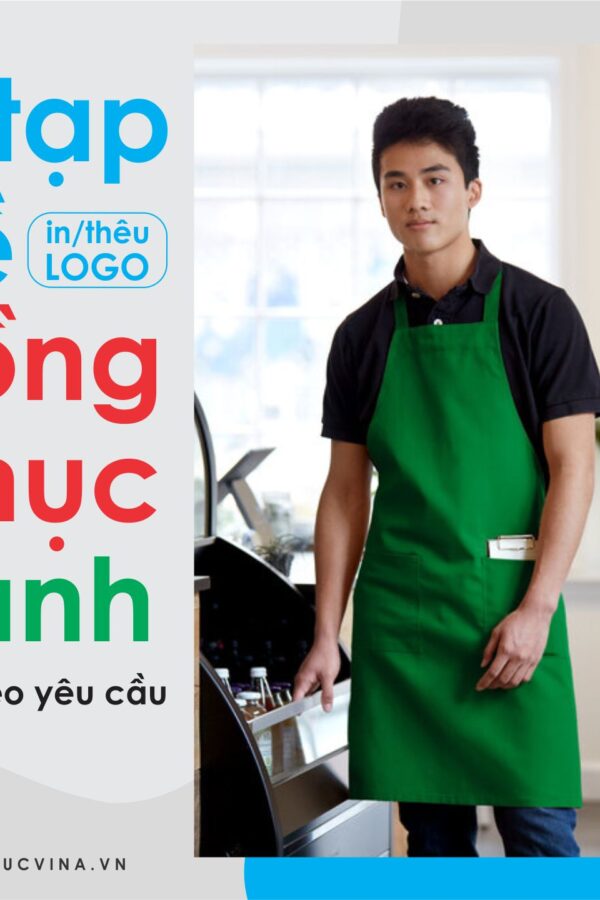 Tạp dề đồng phục xanh lá