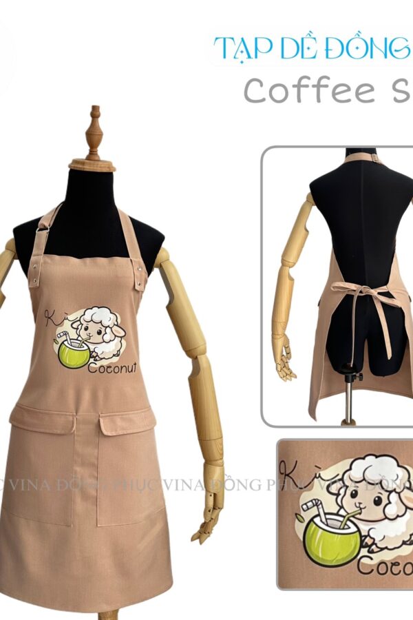 Đồng phục tạp dề quán cafe Coconut