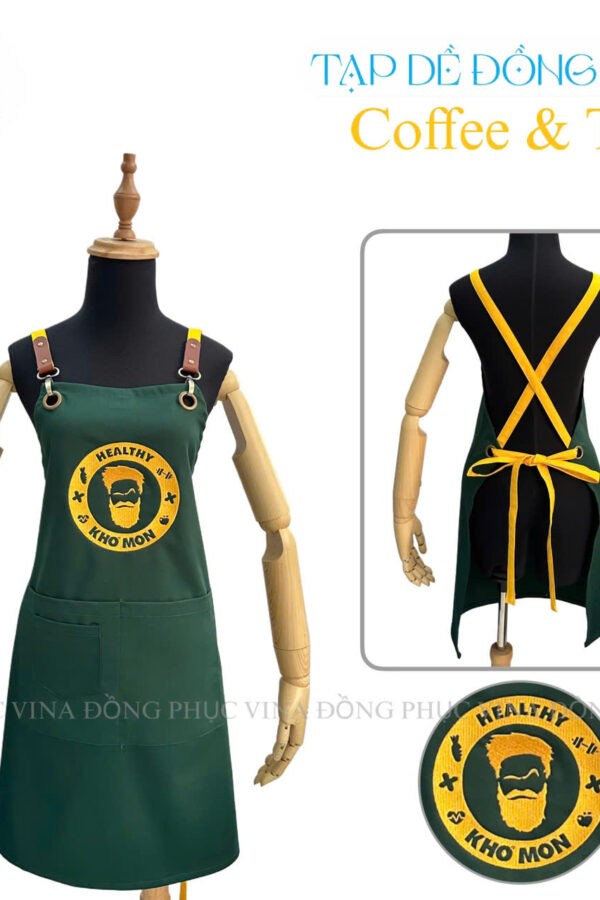 Đồng phục tạp dề quán cafe Khơ Mon