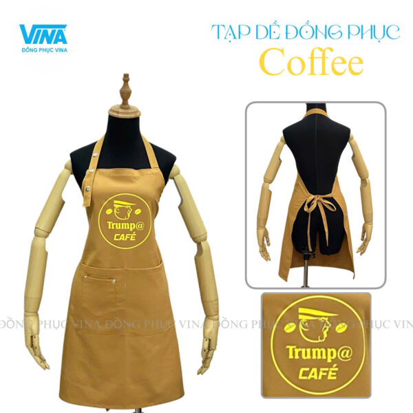 Đồng phục tạp dề cafe Trump