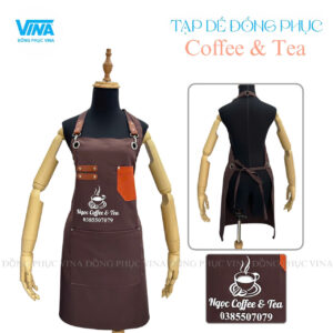 Tạp dề đồng phục cafe & tea Ngọc