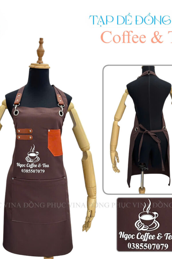 Tạp dề đồng phục cafe & tea Ngọc