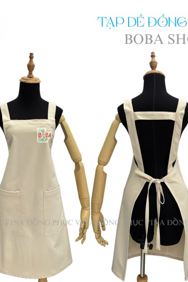 Tạp dề đồng phục The Boba Shop
