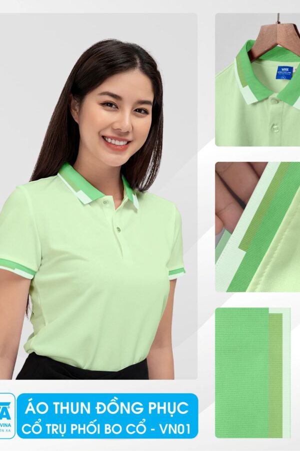 Áo thun đồng phục chất lượng cao, thiết kế theo yêu cầu tại Đồng Phục Vina