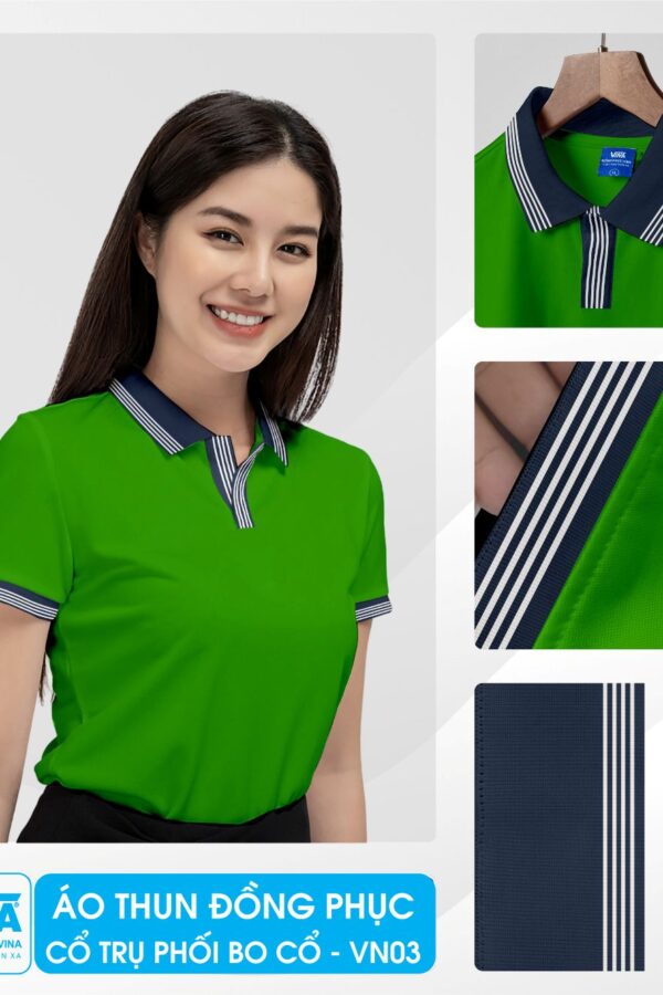 Áo thun đồng phục chất lượng cao, thiết kế theo yêu cầu tại Đồng Phục Vina