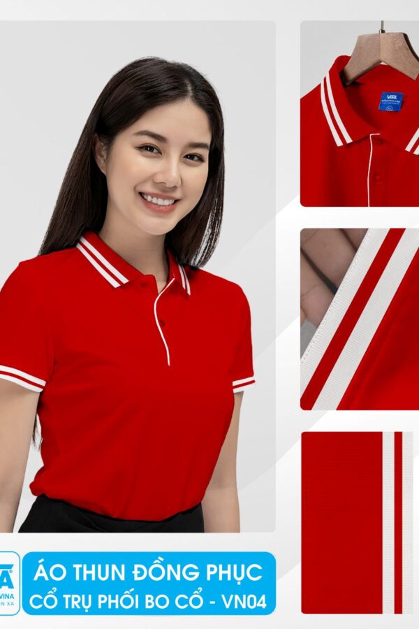 Áo thun đồng phục chất lượng cao, thiết kế theo yêu cầu tại Đồng Phục Vina
