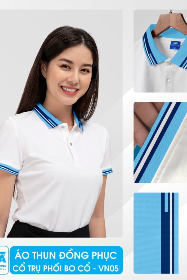 Áo thun đồng phục chất lượng cao, thiết kế theo yêu cầu tại Đồng Phục Vina