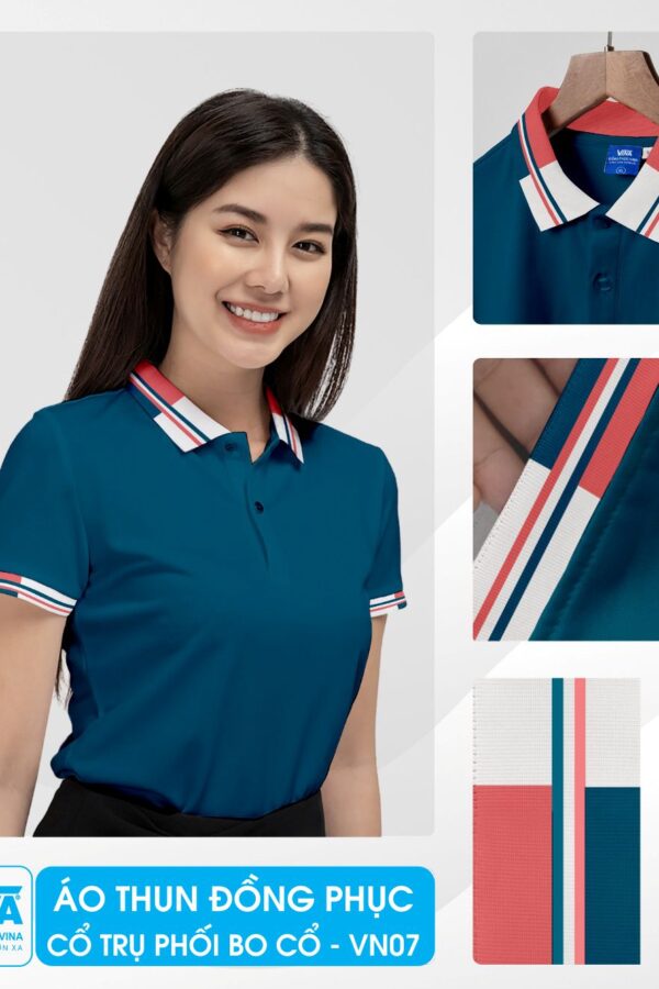 Áo thun đồng phục chất lượng cao, thiết kế theo yêu cầu tại Đồng Phục Vina
