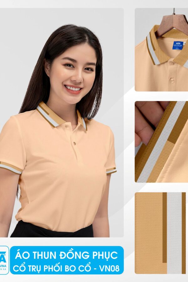 Áo thun đồng phục chất lượng cao, thiết kế theo yêu cầu tại Đồng Phục Vina