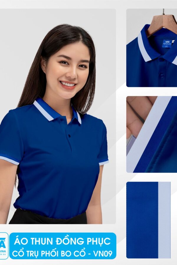 Áo thun đồng phục chất lượng cao, thiết kế theo yêu cầu tại Đồng Phục Vina