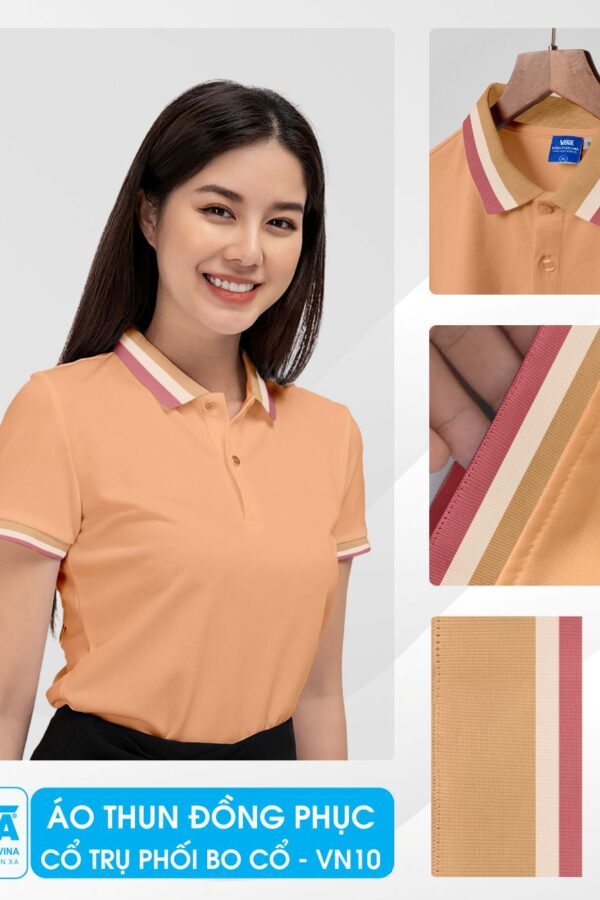 Áo thun đồng phục chất lượng cao, thiết kế theo yêu cầu tại Đồng Phục Vina