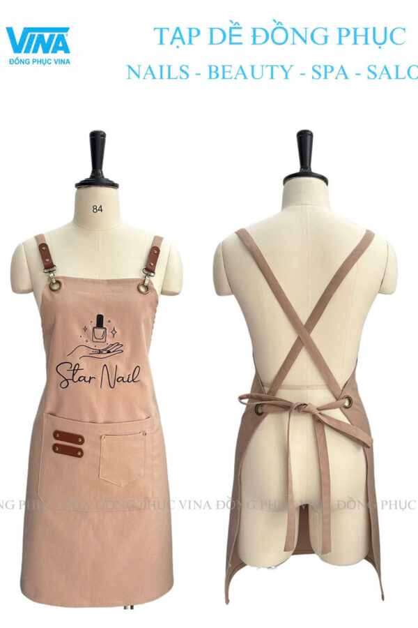 Tạp dề làm nail tiệm Star Nail