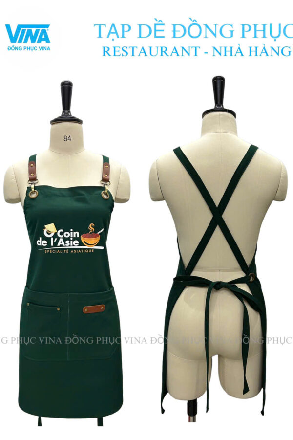Tạp dề nhà hàng Ô coin
