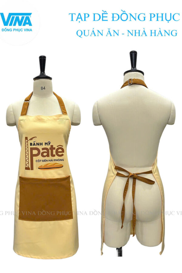 Tạp dề nhà hàng tiệm bánh mì Pate Hải Phòng