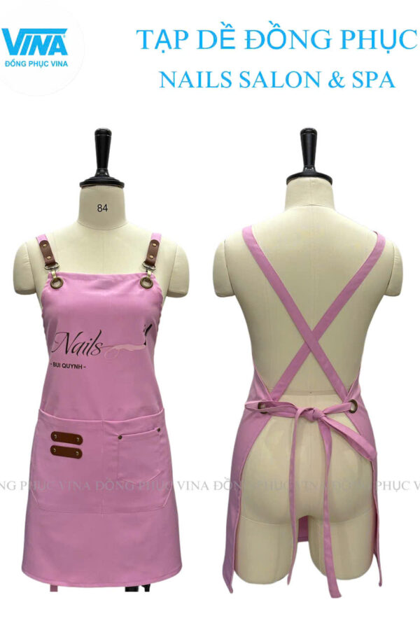 Tạp dề tiệm nail By Quỳnh