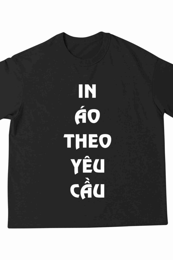 In Áo Bình Dương 22 Áo Thun Oversize Màu Đen In Logo /Tên/ Chữ/ Hình Theo Yêu Cầu