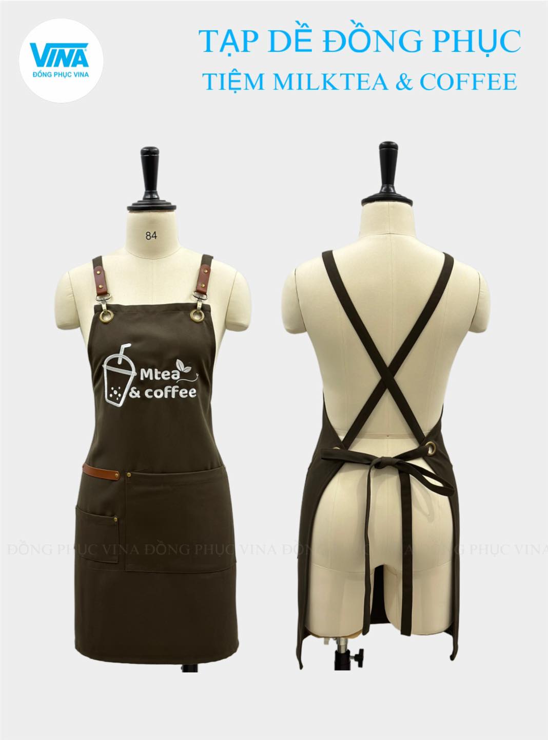 Tạp dề Mtea coffee
