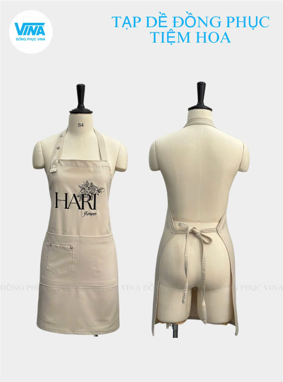 Tạp dề tiệm hoa Hari