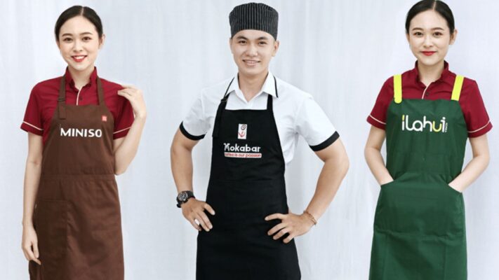In tạp dề đồng phục theo yêu cầu