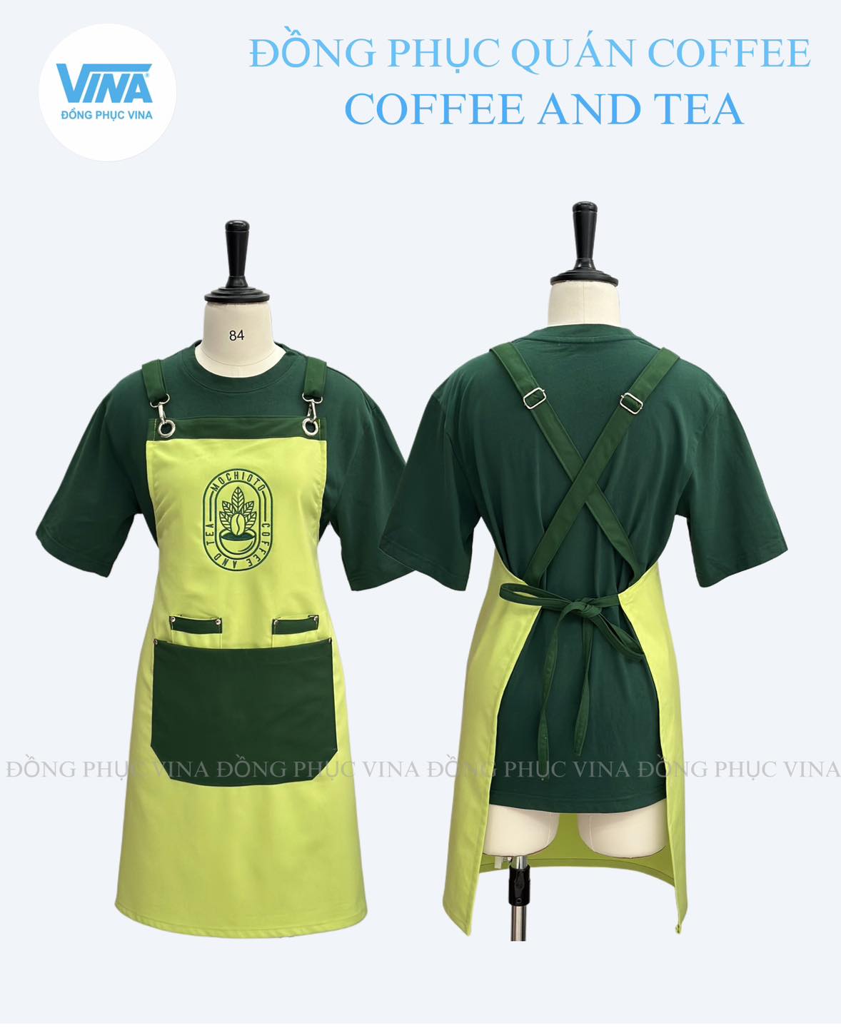 Tạp Dề Cafe Cao Cấp May Theo Yêu Cầu