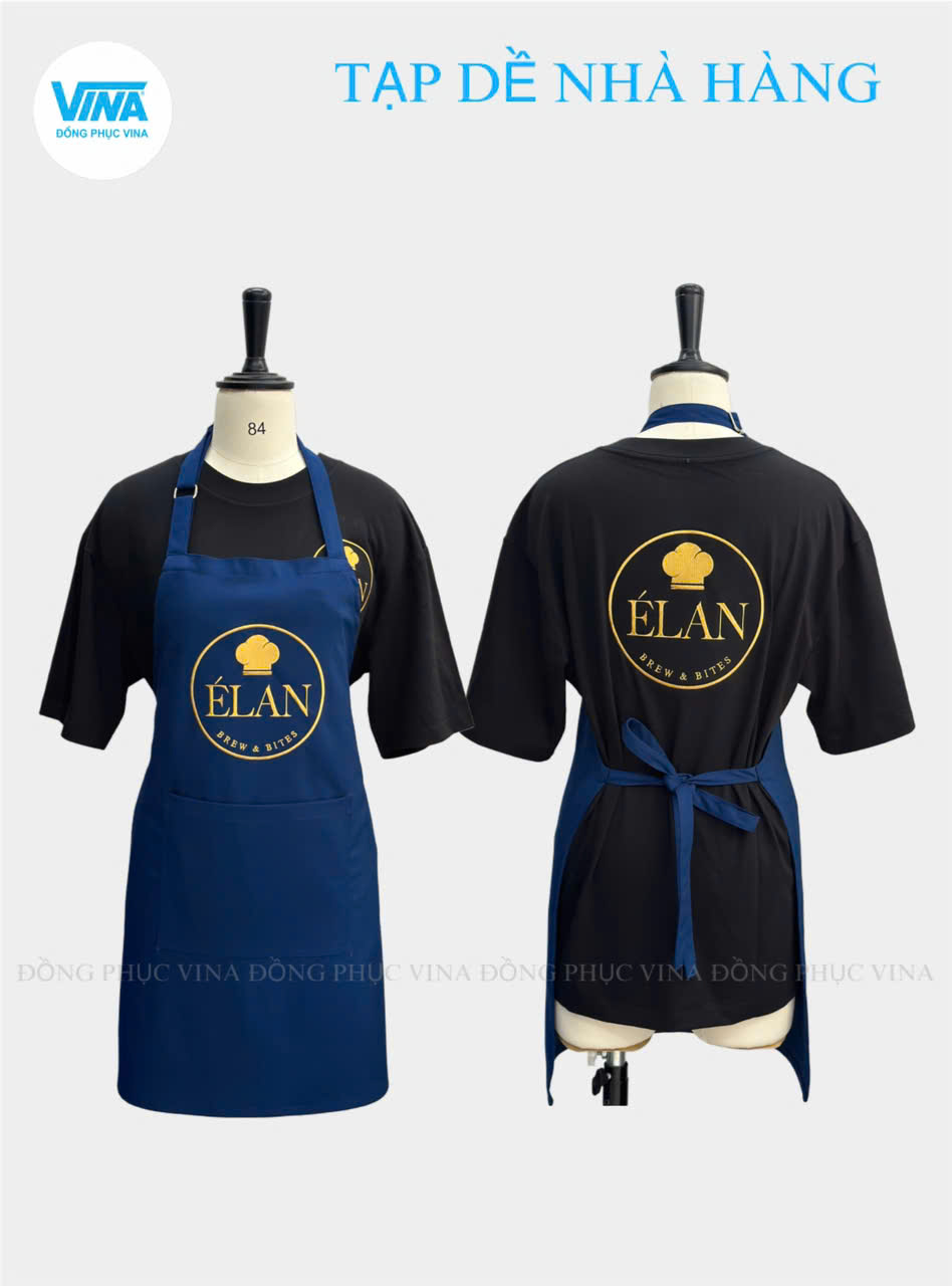 Địa Chỉ May & Bán Tạp Dề Đẹp Tại TPHCM Uy Tín – Giá Tốt 2025 4 Tạp dề đồng phục may bởi Vina