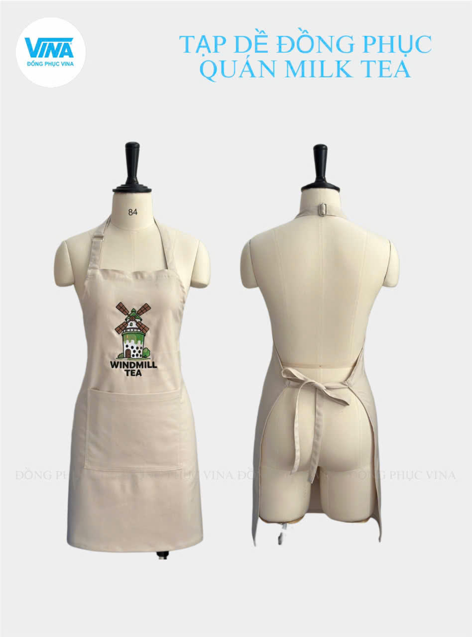 Tạp dề quán cafe kiểu yếm truyền thống