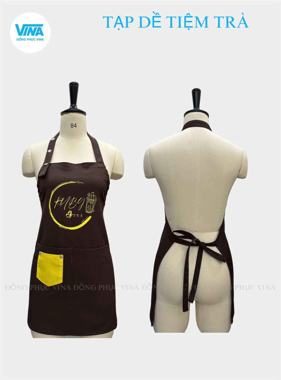 Tạp Dề Cafe Phối Màu