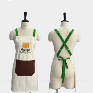 Tạp dề quán cafe chữ X boba