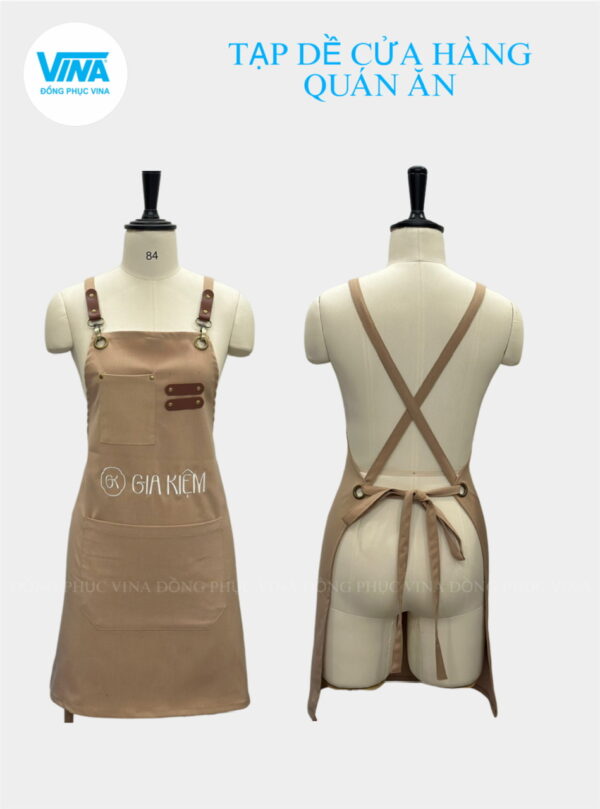 Tạp dề quán cà phê chữ X Gia Kiệm