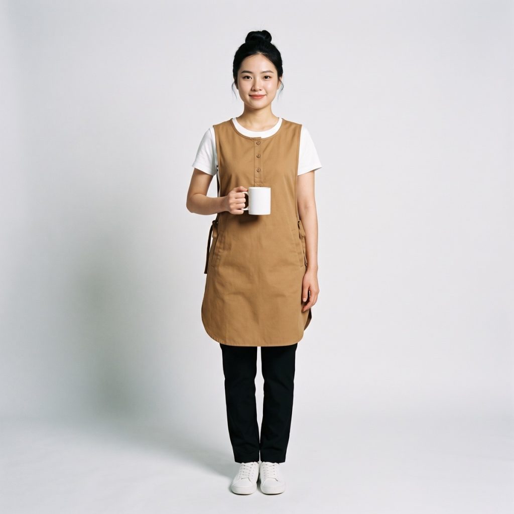 Áo tạp dề kaki Basic
