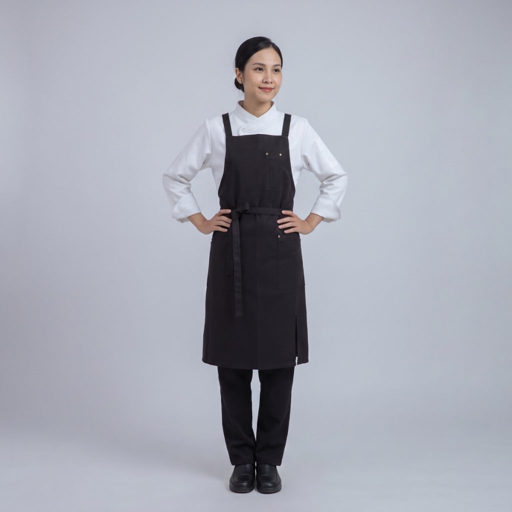 Tạp dề đeo chéo kaki Classic