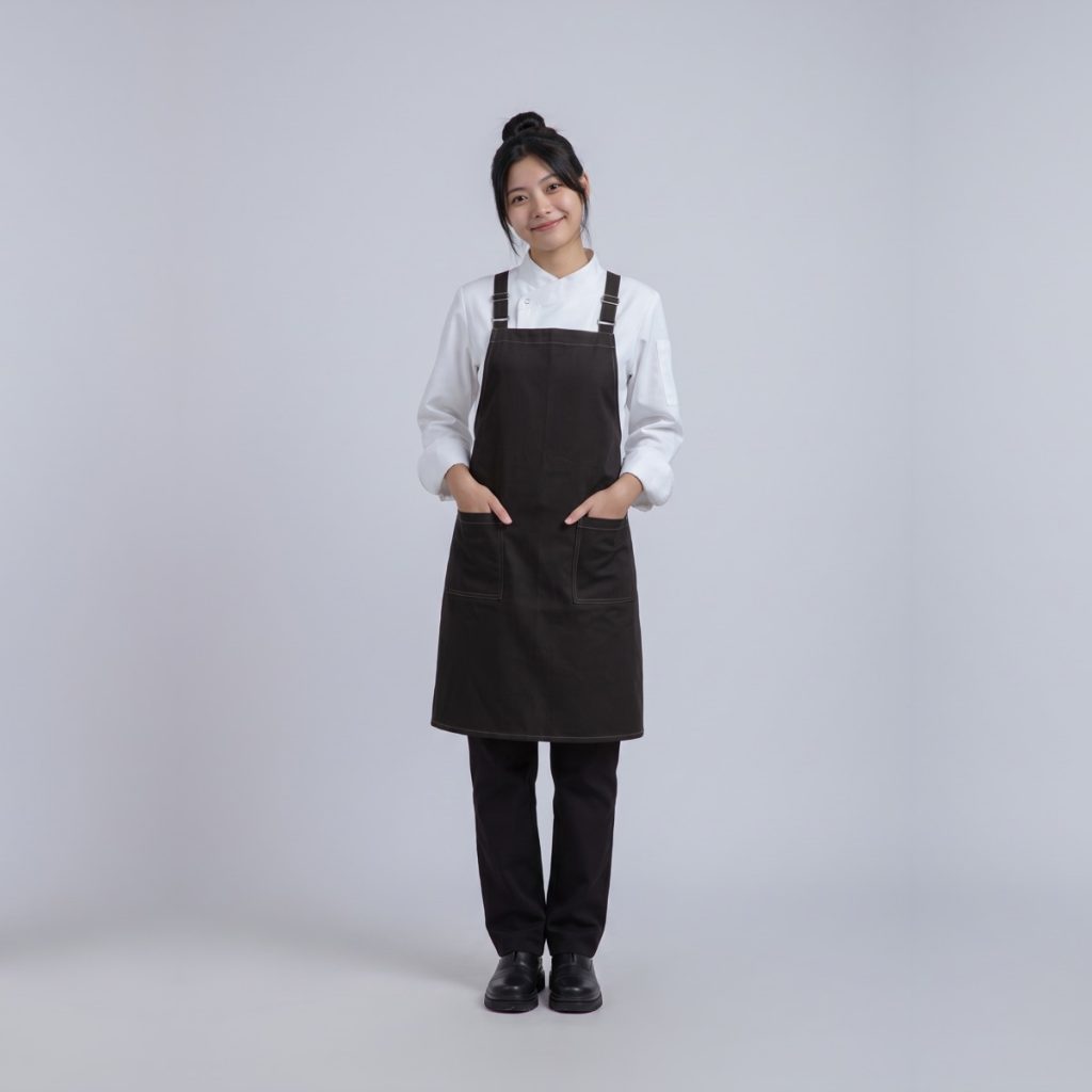 Tạp dề đeo vai kaki Classic